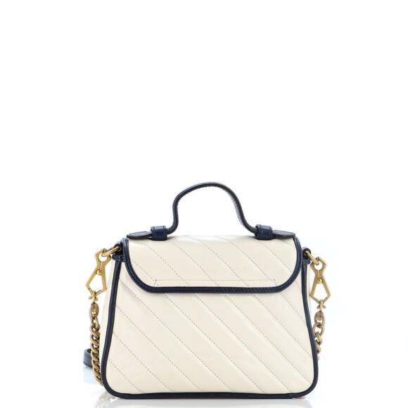 Gucci Gg Marmont Top Handle Flap Bag #124871G10B - Picture 4 of 9